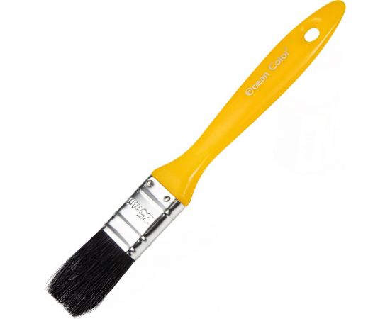 Кисть для красок и лаков Ocean Color натуральная щетина, 25 мм 710025 