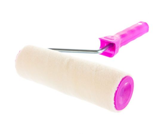 Валик для лака в сборе KRAFOR (D48/180 мм, велюр, ворс 4 мм, бюгель 8 мм) 010-0180 53603 