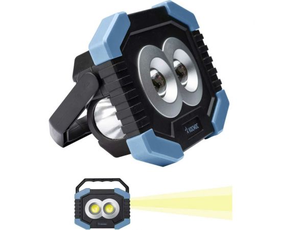 Фонарь светильник КОСМОС рабочая серия 4Вт COBLED+1ВтLED/2 линзы/3xAA/корпус ABS-пластик, KOS702B 