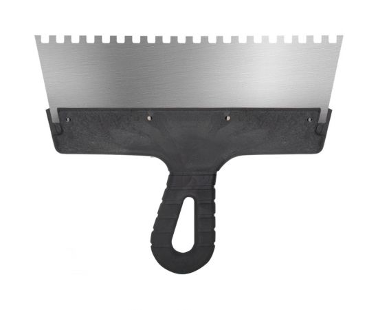 Фасадный зубчатый шпатель (250 мм, нержавеющая сталь, 6 мм) Biber 35215 тов-048249 