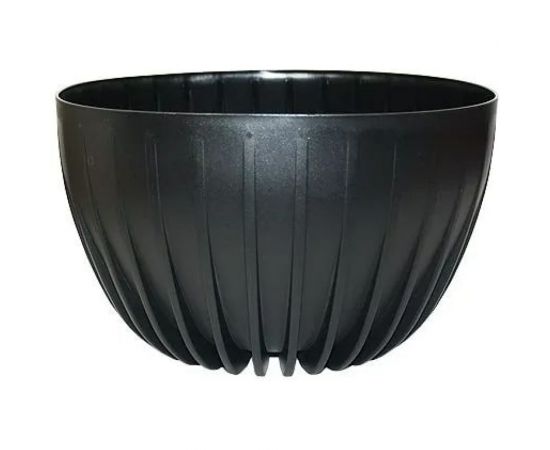 Пластиковый горшок с вкладкой liveingreen МИСКА СИГМА черный, диаметр 30 см, 7.9 л СИ вкМ30-75 