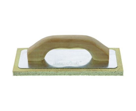 Штукатурная терка Kapriol с твердой губкой, 14x21 см, деревянная ручка 23050 