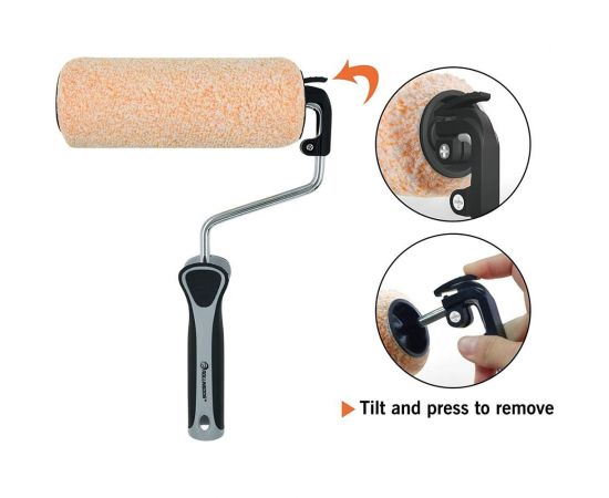 Малярный набор Rollingdog QUICKFIRE валик Super-Micro 180 мм, ворс 9,5 мм 2 шт 70206 – изображение 2