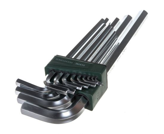 Набор ключей Г-образных 6-гранных экстра длинных 13 предметов ROCKFORCE RF-5137XL – изображение 2