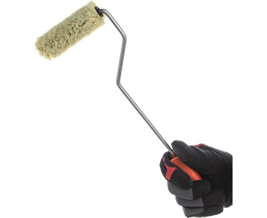 Валик DECOR Бравый прораб d 15 мм, ручка стандарт mini 100 мм ручка 100 мм удлин. стандарт mini 6 роликов 555-7110 – изображение 2