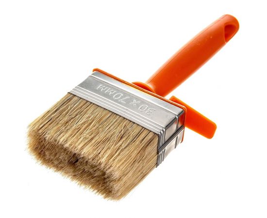 Кисть-макловица Петрович П065-307 30х70 мм, светлая натуральная щетина, пластиковая ручка 4100000273 – изображение 2