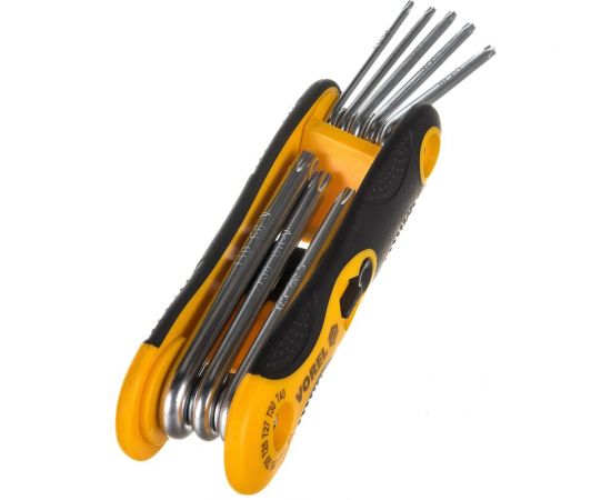 Набор торцовых ключей VOREL CrV 8 предметов TORX Т9-Т40 56507 – изображение 2