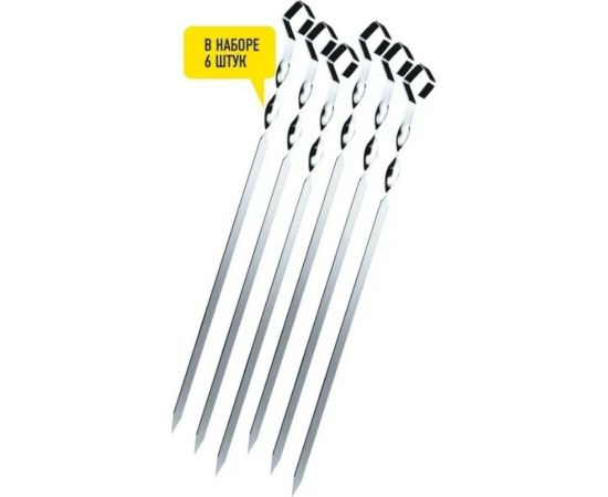 Набор шампуров Forester средних, 6 шт. в zip-пакете RZ-500SB – изображение 2