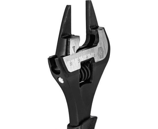 Разводной ключ КОБАЛЬТ 200 мм, с тонкими губками, ширина захвата 40 мм, двухкомпонентная р-ка CR-V 798-072 – изображение 2