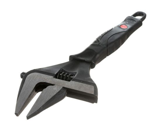 Разводной ключ Ремоколор двухкомпонентная рукоятка, тонкие губки, 300 мм, макс 0-59 мм 43-1-530 – изображение 2