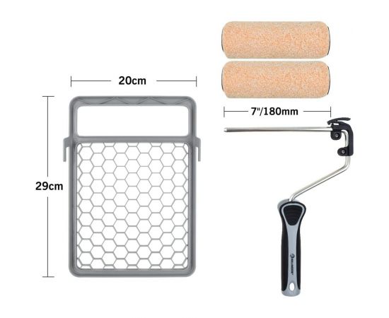 Малярный набор Rollingdog QUICKFIRE валик Super-Micro 180 мм, ворс 9,5 мм 2 шт 70206 – изображение 3