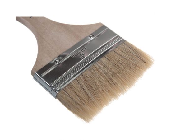 Плоская кисть Шабашка №4 /100 ММ ДЕРЕВ. РУЧКА 108-5040 45985 – изображение 3