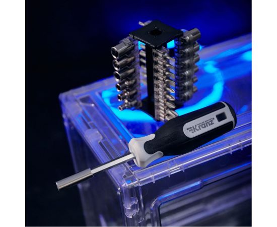 Отвертка с набором бит и головок KRANZ 31 предмет KR-12-4791 – изображение 3