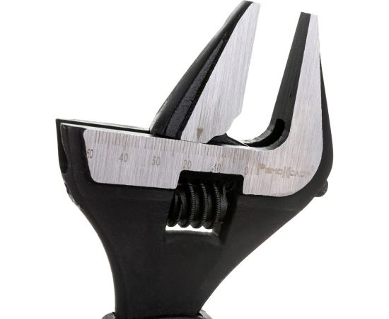 Разводной ключ Ремоколор двухкомпонентная рукоятка, тонкие губки, 250 мм, макс 0-50 мм 43-1-525 – изображение 3