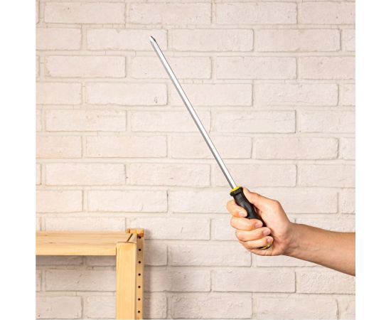 Ударная крестовая отвертка DELI dl627012 со сквозным хвостовиком, PH4x300 мм 104554 – изображение 4