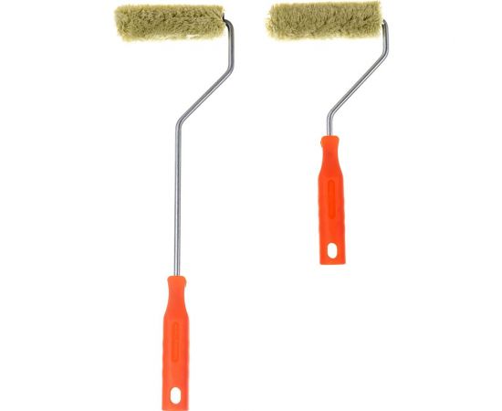 Валик DECOR Бравый прораб d 15 мм, ручка стандарт mini 100 мм ручка 100 мм удлин. стандарт mini 6 роликов 555-7110 – изображение 4