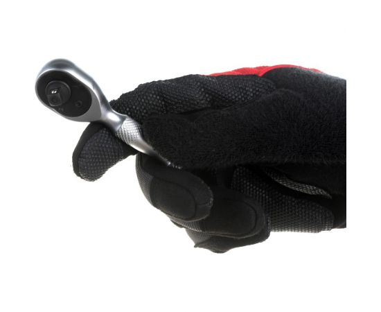 Реверсивная короткая трещотка с накаткой 1/4 L-90мм 72 зуба ROCKFORCE RF-802226 – изображение 4