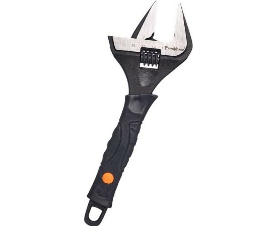 Разводной ключ Ремоколор двухкомпонентная рукоятка, тонкие губки, 250 мм, макс 0-50 мм 43-1-525 – изображение 5