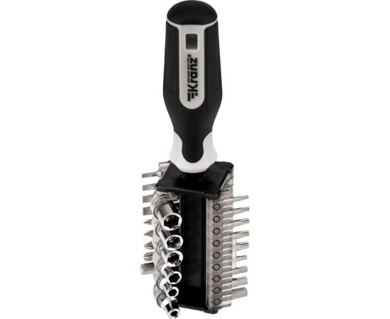 Отвертка с набором бит и головок KRANZ 31 предмет KR-12-4791 – изображение 5