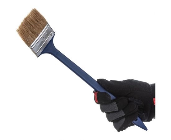 Радиаторная кисть Управдом 75мм, натуральная щетина, пластиковая ручка 4100000605 – изображение 5