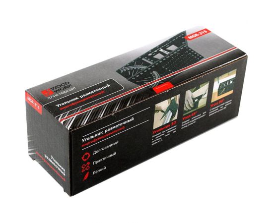 Многофункциональный разметочный V-образный угольник WOODWORK 215 мм, алюминиевый MGR-215 – изображение 5