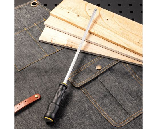 Ударная крестовая отвертка DELI dl627012 со сквозным хвостовиком, PH4x300 мм 104554 – изображение 6