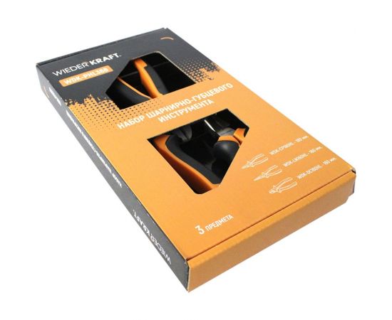 Набор шарнирно-губцевого инструмента WIEDERKRAFT 3 предмета WDK-PHL368 – изображение 10