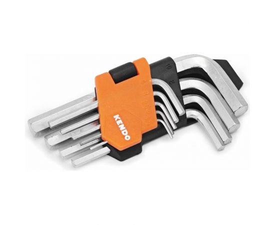 Набор шестигранных ключей KENDO с шаром, 9 шт, с удлиненной ручкой 20733 