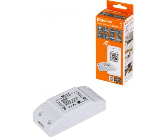 Умное Wi-Fi реле TDM ВФ-МК1-01 10А, 1 канал, IP20 с приложением Wi-Fi Life SQ2603-0001 