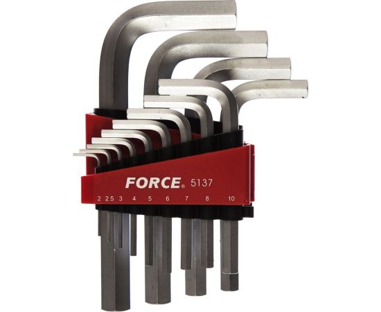 Набор Г-образных шестигранников 2-19 мм, 13 предметов FORCE 5137 
