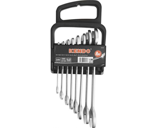 Набор рожковых ключей KENDO 6-22 мм 8 предметов 15747 
