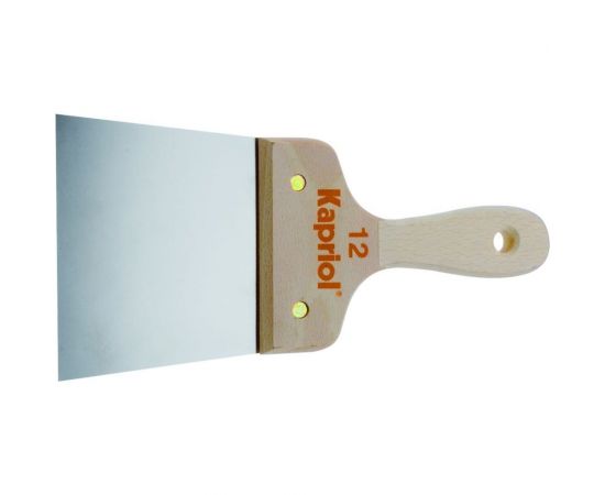 Шпатель Kapriol полужесткий 140 мм, закаленная сталь, с деревянной ручкой 23220 