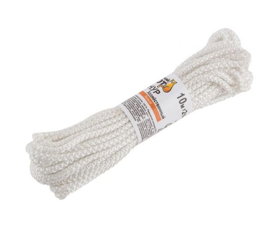 Хозяйственный шнур Рыжий кот вязанный, белый, d3 мм, 10 м 007436 – изображение 2