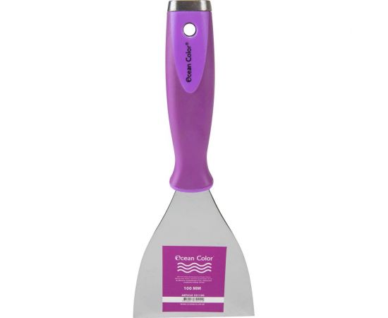 Гибкий шпатель для всех видов шпатлёвок и смесей Ocean Color 100 мм 521100 – изображение 2
