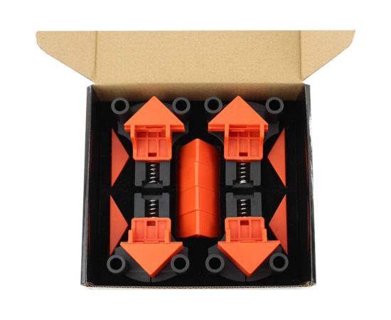 Набор 4-х зажимов WOODWORK для соединения под углом 60, 90 и 120°, пластик CLM-003 – изображение 2