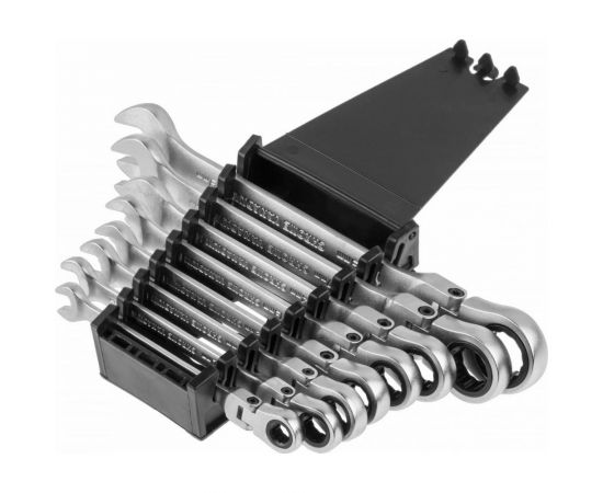 Набор комбинированных ключей STARTUL с поворотной трещоткой 8-19 мм 8 предметов PRO-7308 – изображение 2