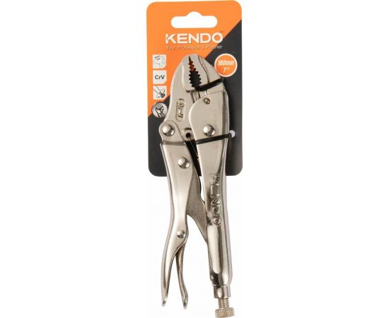 Зажимные клещи KENDO 180 мм/7" 11605 – изображение 2