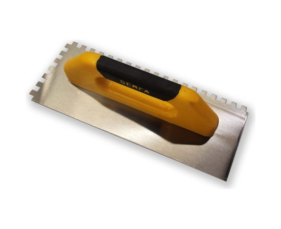 Гладилка Serfa зубчатая, с деревянной ручкой, ""10x10"", 30 см 049 – изображение 2