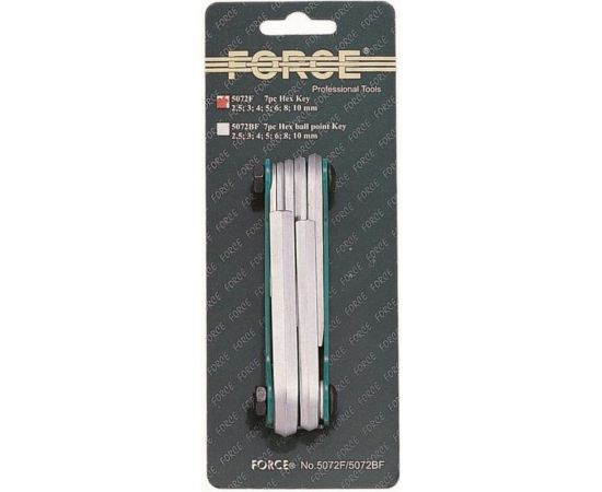 Набор шестигранных ключей в ручке FORCE 7 предметов 5072F – изображение 3