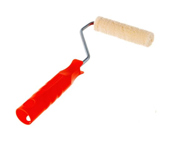 Валик DECOR 100 мм, d 15 мм, бюгель 6 мм, ворс 5 мм, велюр, ручка стандарт mini 903-3110 – изображение 3