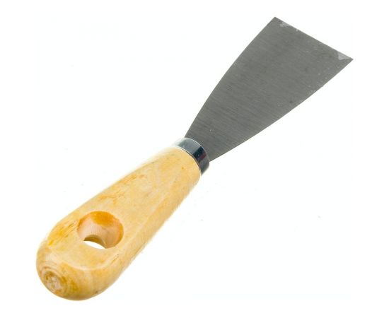 Шпательная лопатка ON деревянная рукоятка, пружинная сталь 40 мм 02-12-040 – изображение 3