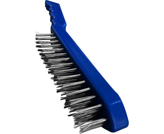 Щетка по металлу vertextools с пластиковой ручкой, 4-ряд 1212-03 – изображение 4