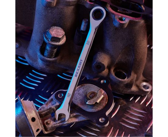 Комбинированный трещоточный ключ REXANT 10 мм 12-5805-1 – изображение 5