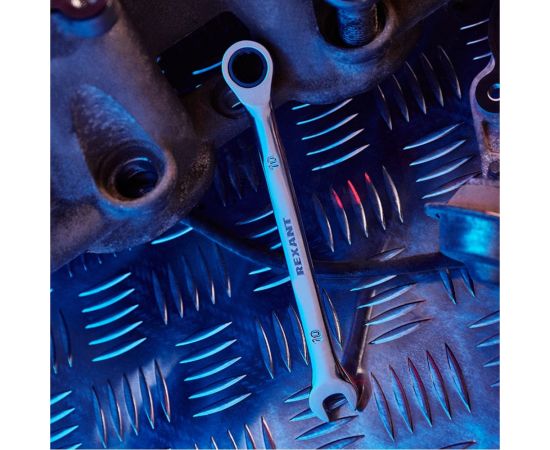 Комбинированный трещоточный ключ REXANT 10 мм 12-5805-1 – изображение 6