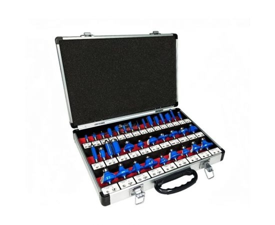 Набор твердосплавных фрез по дереву 35 шт vertextools 05-05-0535 