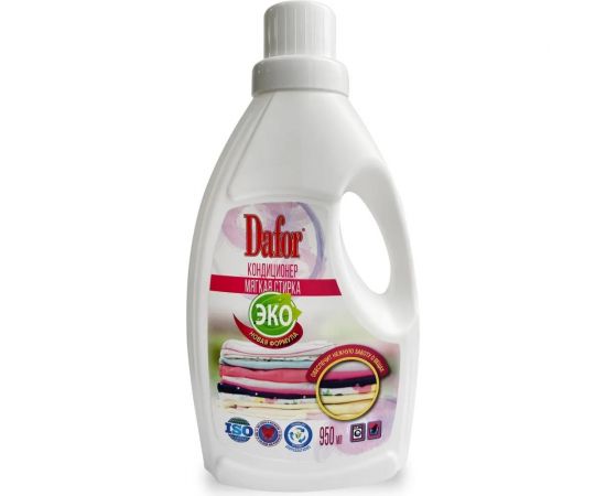 Кондиционер для белья Дафор мягкая стирка, с ароматом хлопка, 950 мл 4607002305513 