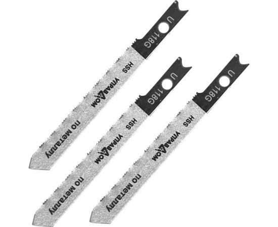Полотна для электролобзика US-хвостовик, тип U118G, 3 шт Управдом 4100002576 