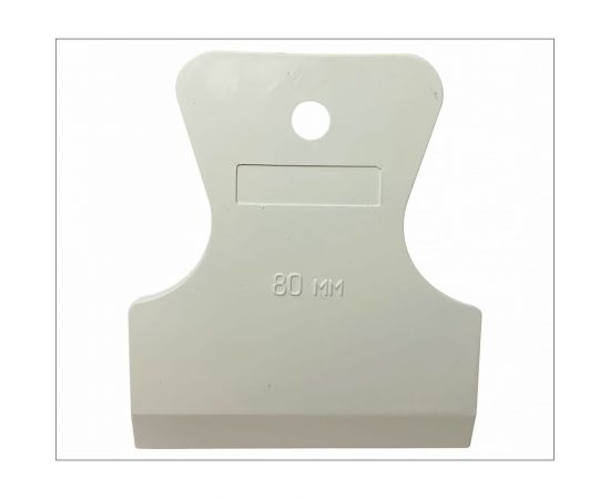 Шпатель ON резиновый 80 мм, белый, эконом 02-04-308 