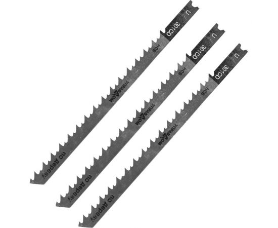 Полотна для электролобзика US-хвостовик, тип U301CD, 3 шт Управдом 4100002579 