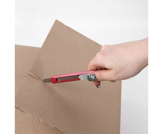 Канцелярский нож Staff Basic Economy 9 мм, фиксатор, клип, корпус ассорти 237080 – изображение 11